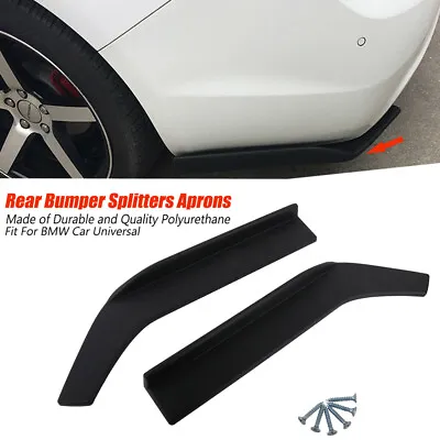 Rear Bumper Lip Aprons ABS Spats Splitters For BMW E36 E46 E63 E64 E90 E91 • $35.14