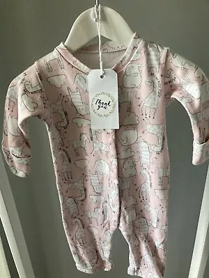 🍂NEW SEASON 🍂 Pink Animal Print Outfit Romper Baby Girls Clothing Newborn Size • £3