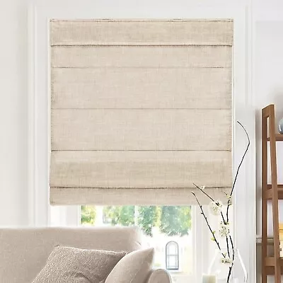 Chicology Cordless Light Filtering Window Roman Shade - Belgian Flax 33  X 72  • $49.95