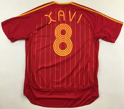 Spain España #8 Xavi World Cup 2006 Home Shirt Adidas Jersey Camiseta Maglia L • $124.99