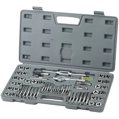 VEVOR Tap And Die Set 60Pcs Metric And SAE Standard Bearing Steel Threading Tool • $27.99