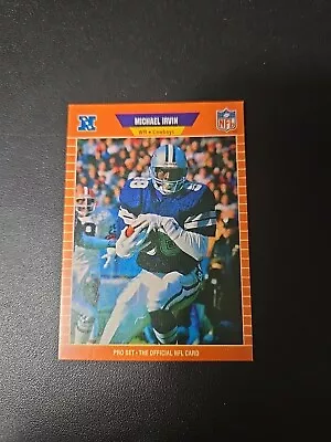 1989 Pro Set #89 Michael Irvin Rookie Card - JF • $0.99