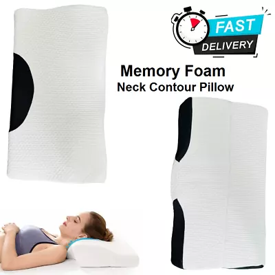 Orthopedic Memory Foam Pillow 60x35cm Slow Rebound Soft Memory Slepping Pillows • £9.99