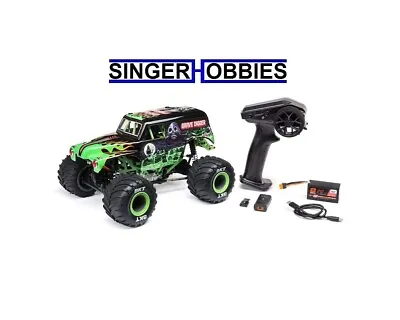 LOSI LOS01026T1 1/18 Mini LMT 4X4 Brushed RTR RC Monster Truck Grave Digger HH • $269.99