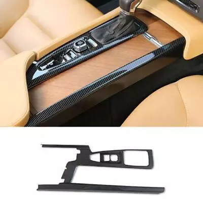 Fit For Volvo XC90 2016-2021 Carbon Fiber Central Console Gear Shift Frame Trim • $178