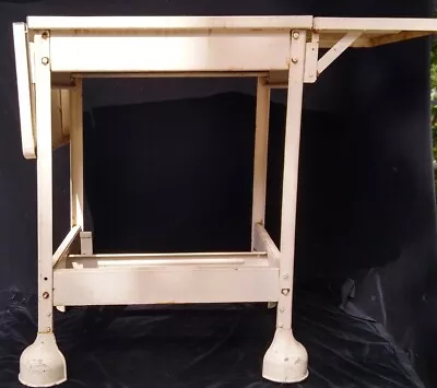 $54.99 • Buy VTG MCM Drop-Leaf Typewriter Table Table Desk Wheels Drawer Steel