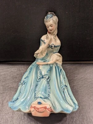 $59 • Buy Goldscheider Everlast Corp. 18th Century Design Female With Mirror Figurine