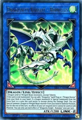 Yugioh RIRA-EN098 Dragunity Knight - Romulus 1st Edition Ultra Rare NM/LP • £2.44