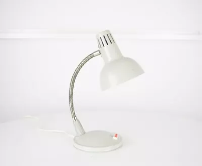 Vintage Light Grey 1960s Soviet USSR Desk Lamp Office Table Lamp Metal Lamp • $52