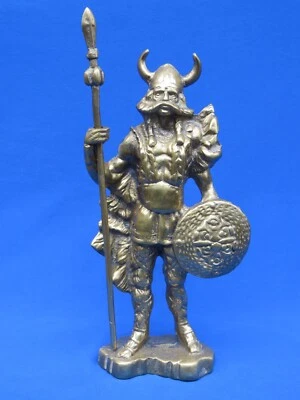 £14.95 • Buy Solid Brass Heavy Viking Figure In Excellent Condition.