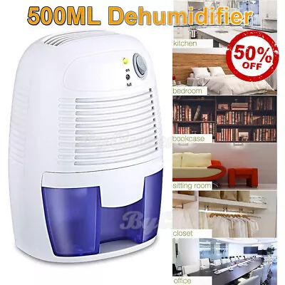 Electric Mini Dehumidifier For Rooms Basement BathroomUltra-Quiet215 Sq.ft • $34.50