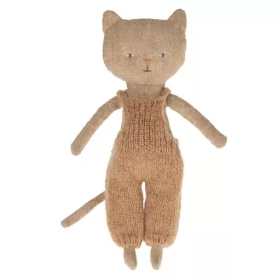 Maileg Chatons Kitten In Knitted Overall Ginger Free Shipping • $59.99