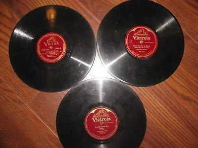 Lot Of 3 Victrola John McCormack 78 Records Antique Vintage Rare Albums • $0.99