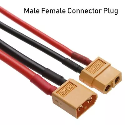 Battery Connectors Female / Male Cable Dual Extension XT60 Connector Plug • $11.79