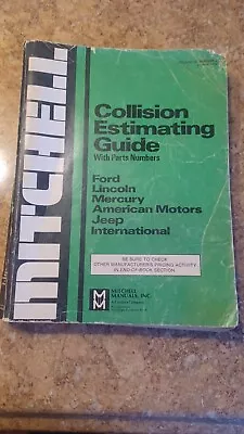 1979 Mitchell Collision Estimating Guide W/Parts Numbers Original Vintage 600+ P • $35.60