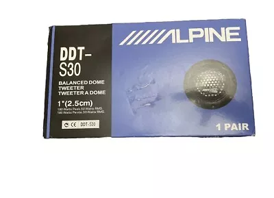 Pair Alpine Ddt-s30 360w 2.5cm 1  Soft Dome Balanced Car Audio Speakers Tweeters • $10