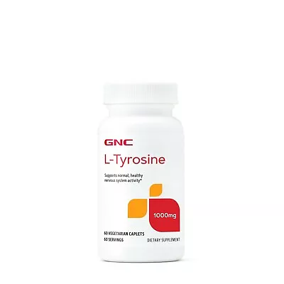 GNC L-Tyrosine 1000mg 60 Vegetarian Caplets • $22.99