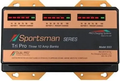 Dual Pro Sportsman SS3 Battery Charger - 3 Bank 30 Amp Marine Charger • $539.95