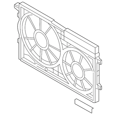 $234.81 • Buy OEM NEW 2013-19 VW Volkswagen Beetle Passat Jetta Engine Fan Shroud 1KM-121-205