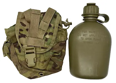 MOLLE II 1QT Canteen/Utility Pouch OCP  With Canteen • $25.99