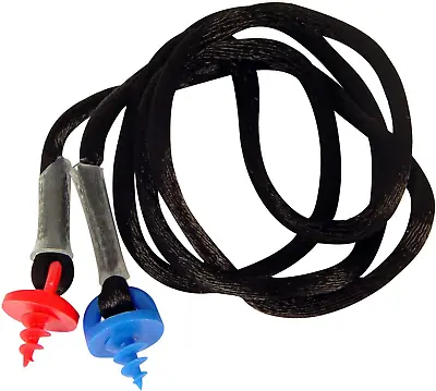 CEPNC-B Custom Molded Earplugs Black Neckcord With Red And Blue Screws Earplugs • $9.86