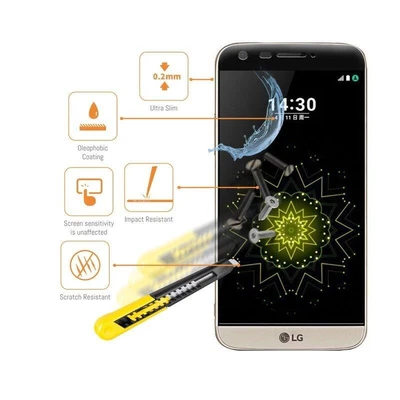 $15.40 • Buy Orzly® -3D Pro-Fit Tempered Glass Screen Protector For LG G5 Titan