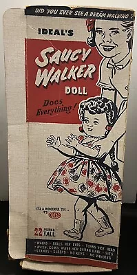 22” Vintage 1950's Ideal Saucy Walker Doll With Braids & Box • $18.50