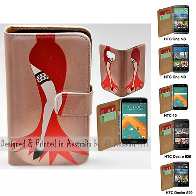 £9.09 • Buy For HTC Series Mobile Phone - Salsa Flamenco Theme Print Wallet Phone Case Cover