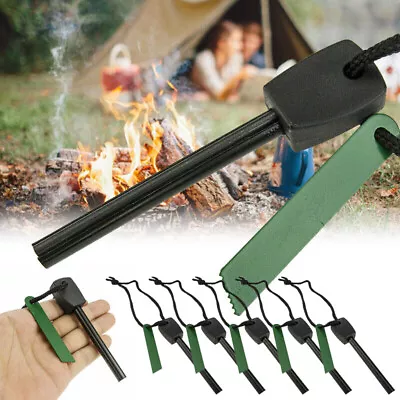 Lot Magnesium Fire Starter Stick Rod Survival Kit Emergency Camping Outdoor Tool • $24.99