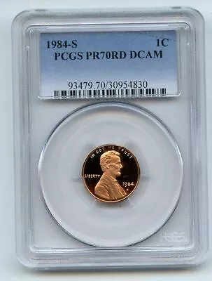 1984 S 1C Lincoln Cent Proof PCGS PR70DCAM • $1.25