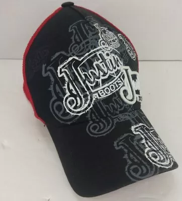 Men's Justin Boots Hat Cap Flexfit M/L • $9.99