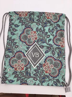 Vera Bradley VB  Drawstring Backsack Backpack FAN FLOWERS  - NWT • $24