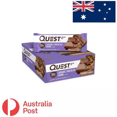 Quest Nutrition PROTEIN BAR Box Of 12 Bars  Gluten Free Sugar Free PICK FLAVOUR • $42.95