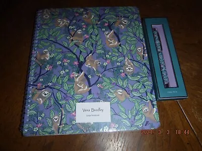 Vera Bradley Large Notebook And Pen Set In Sloth Nwt • $9.50