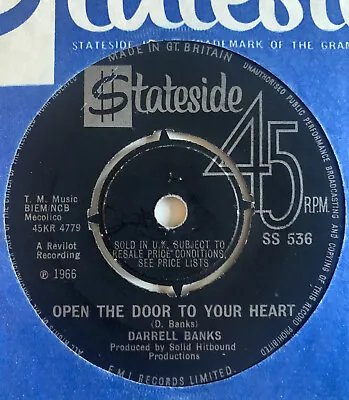 Darrell Banks Open The Door To Your Heart Stateside 1966 Northern !! • £32.99