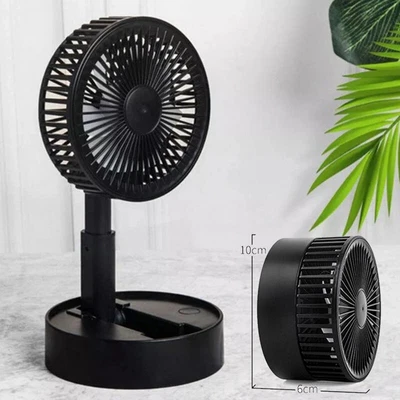 $13.79 • Buy Foldable Desk Fan Portable Cooling Fan Desktop Table Fan 3 Speeds Rechargeable