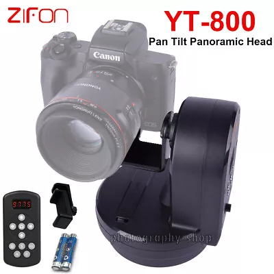 ZIFON YT-800 Remote Pan Tilt Motorized Panoramic Head For Tripod Cameras DSLR  • $65