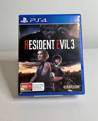 RESIDENT EVIL 3 REMAKE (PS4) PlayStation 4 Standard Edition - Free Postage VGC • $35.95