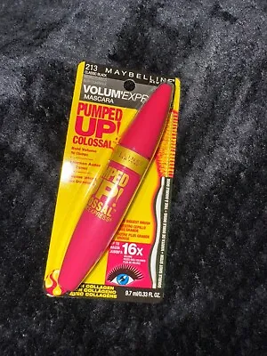 Maybelline Colossal Volume Express Pumped Up Mascara 214 Glam Black Washable • $6.99