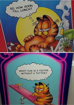 $14.99 • Buy Garfield How Soon Til Lunch Trapper Keeper Mead Portfolio Jim Davis '78 Lot Of 2