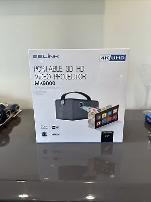 Portable 3D HD Video Projector MK9000 Belink 4K • $5200