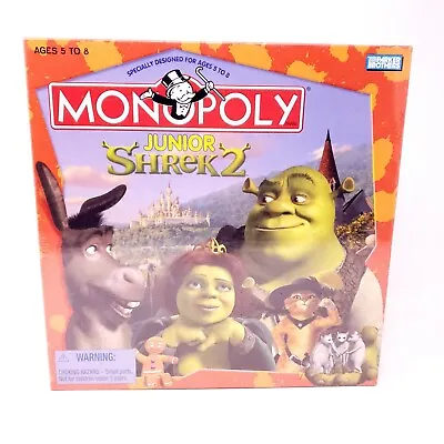 Shrek 2 Monopoly Junior Jr Board Game 2004 Parker Brothers Sealed Rare • $34.99