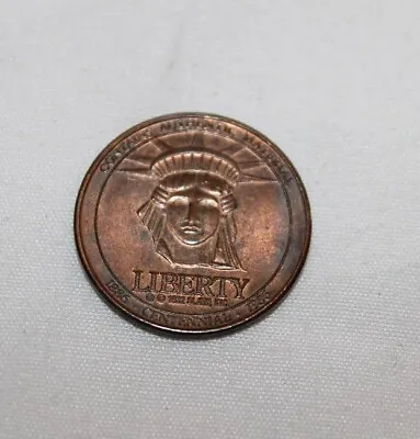 Sears  Celebrating New Century  Lady Liberty Copper Coin 1886 - 1986 • £6.23