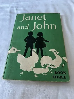 Vintage Janet & John Book Three 1961 Linen Cover In Good Condition 80 Pages • £24