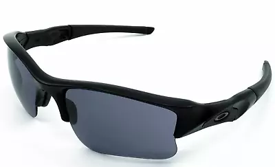 OAKLEY SI ISSUE Sunglasses FLAK JACKET XLJ OO9009 11-004 Black Frame Grey Lenses • $164.99