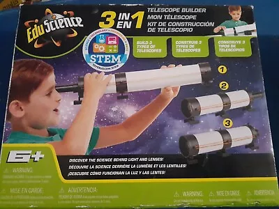 Edu Science- 3 In 1 Telescope Builder  • £4.75