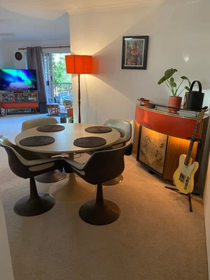 $1200 • Buy Sebel Dining Suite Retro Table & Chairs 60s 70s Modular Mid Century Australian