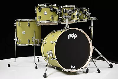 PDP Concept Maple Fusion 5pc 8/10/12/14/20 Satin Olive • $849.98