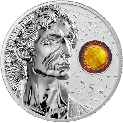 2023 1 Oz Silver €5 Malta COPERNICUS BU Coin WITH Blister. • $84.95