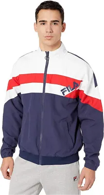 Fila Men's Slade Track Jacket White XL MSRP $75 • $29.99